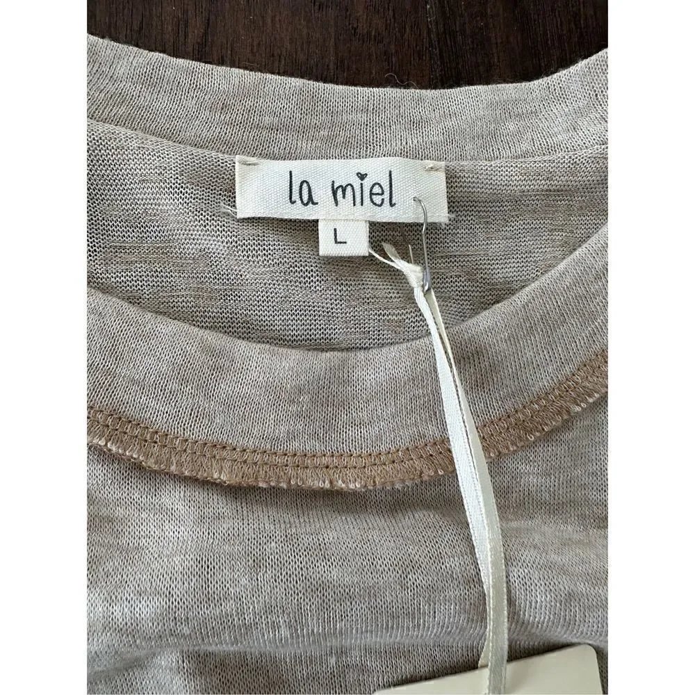 La Miel Front Pocket Inside Out T Shirt - Picture 3 of 9